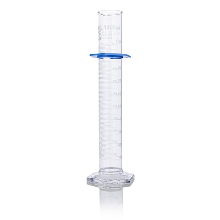 Globe Scientific Cylinder, Graduated, Globe Glass, 1000mL, Class A, To Deliver (TD), Dual Grads, ASTM E1272, 1/Box 8301000